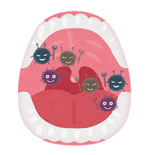 口の中に細菌が繁殖しやすい状態