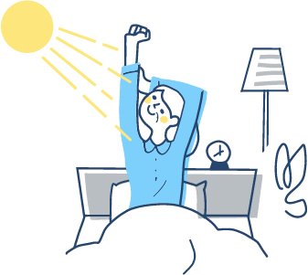 朝日を浴びる習慣