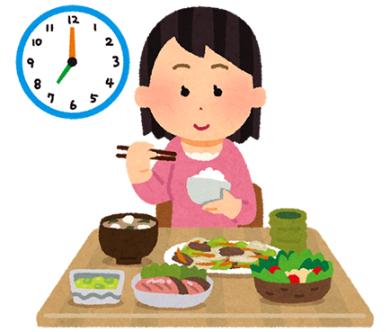 しっかり決まった時間の食事